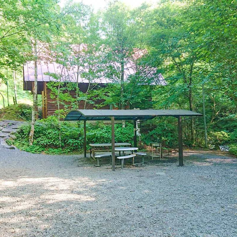 ロッジ駐車場部分